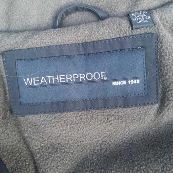 Weatherproof brand Jacket with quilted lining and removable hood, Navy, X Large - Picture 4 of 5